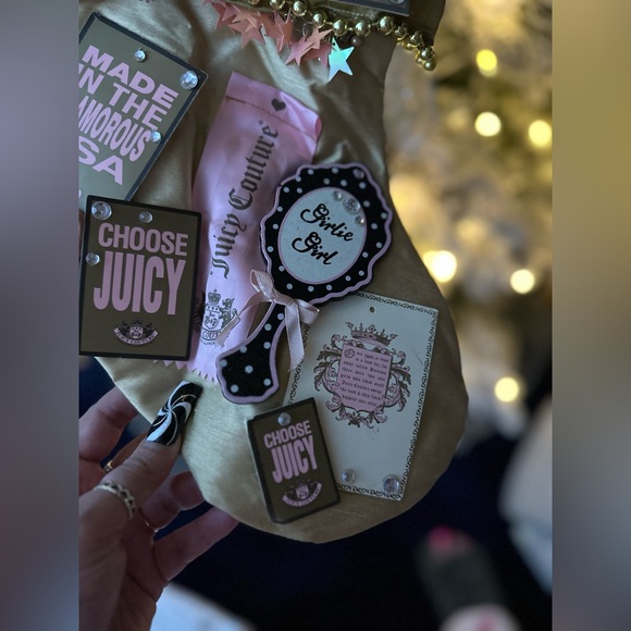 HANDE MADE Y2K Large Juicy Couture Stocking Creation. - Picture 6 of 7